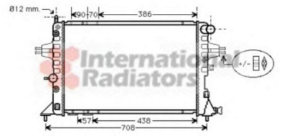 VAN WEZEL 37002253 -  Радиатор, охлаждение двигателя
